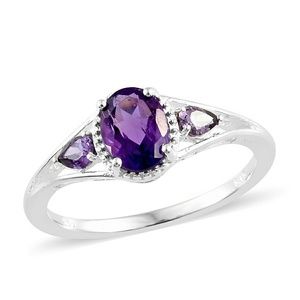 Amethyst ring size 10 sterling silver 925